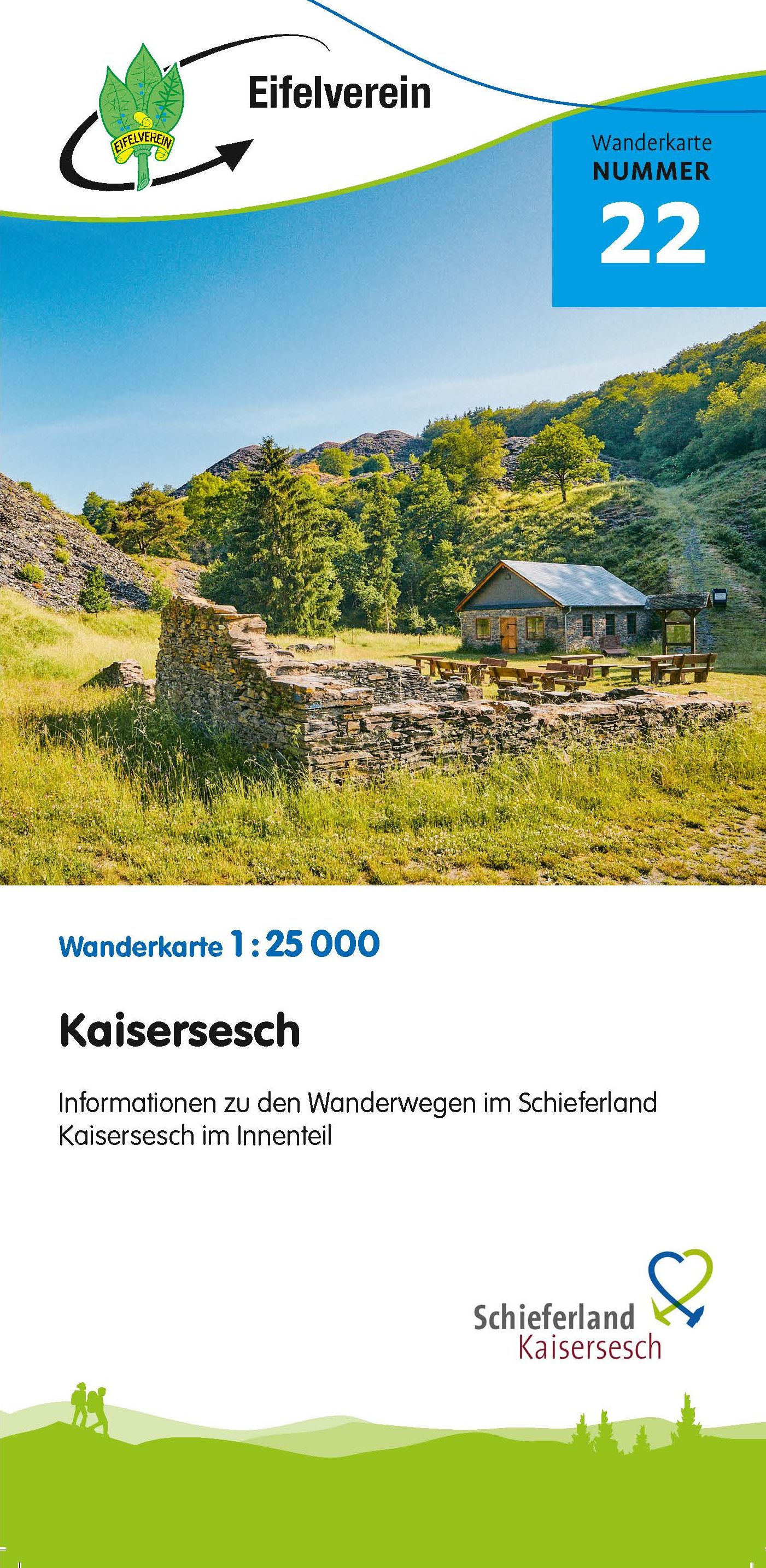 Wanderkarte des Eifelvereins Nr 22 Kaisersesch 