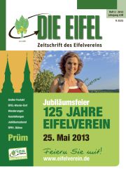 Zeitschrift für Mitglieder im Eifelverein Die EIFEL Titel 13-02